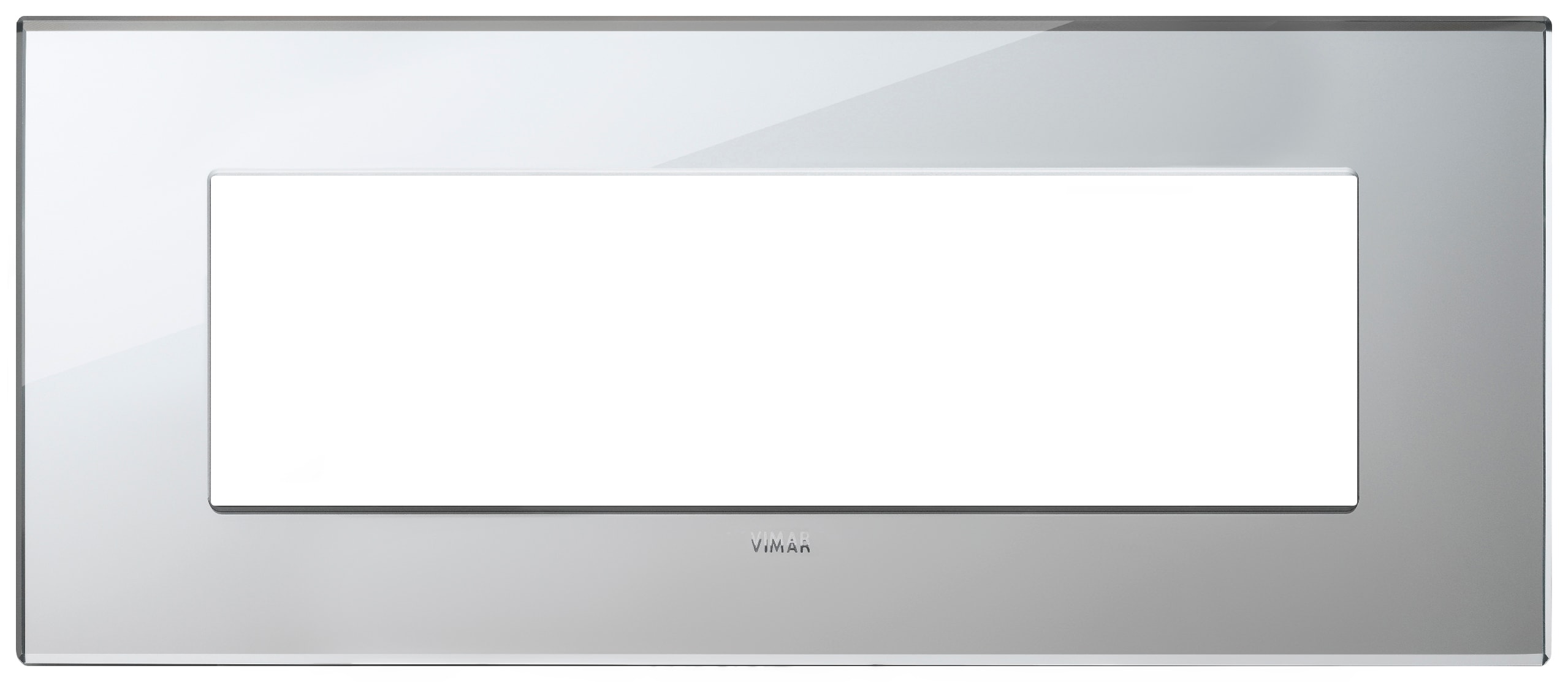 VIMAR SPA - VIW22657.75 Placca 7M argento ghiaccio