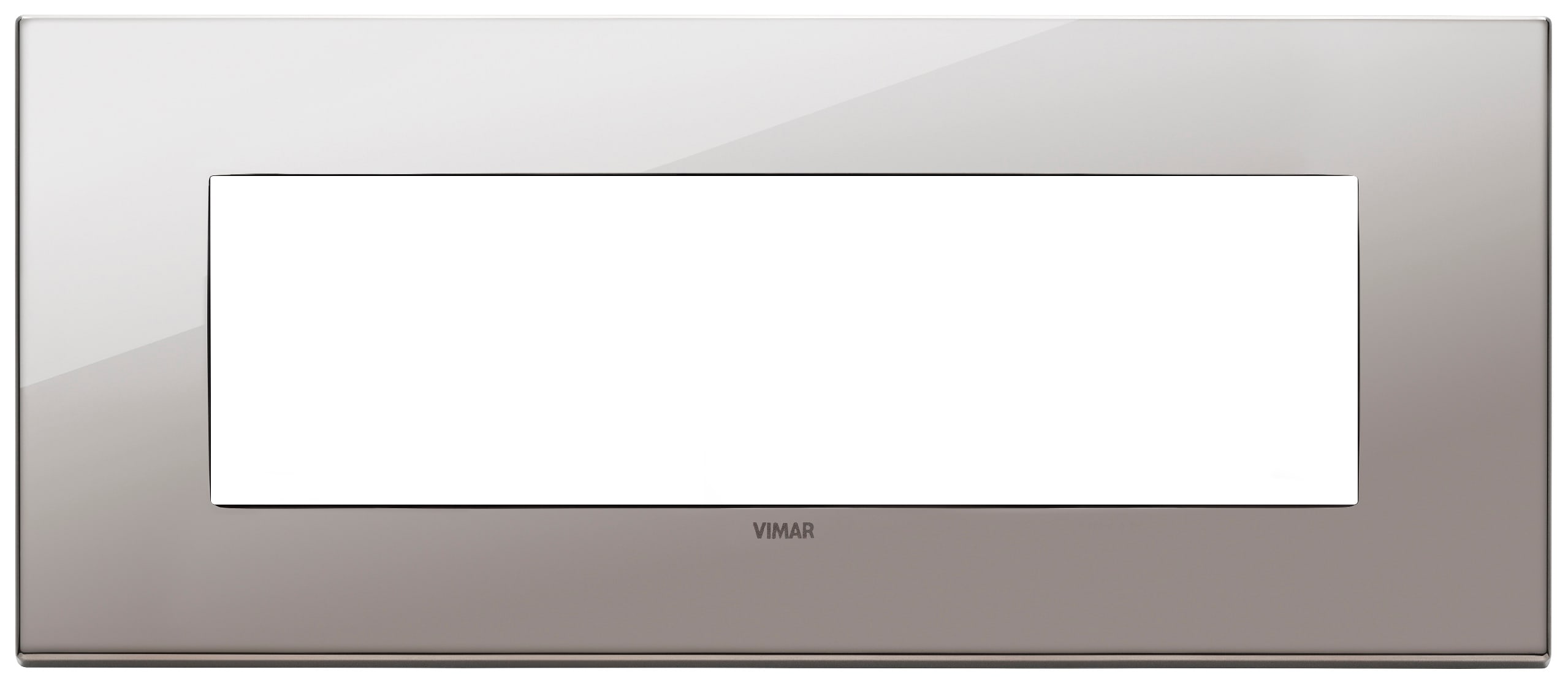 VIMAR SPA - VIW22657.83 Placca 7M cromo nero