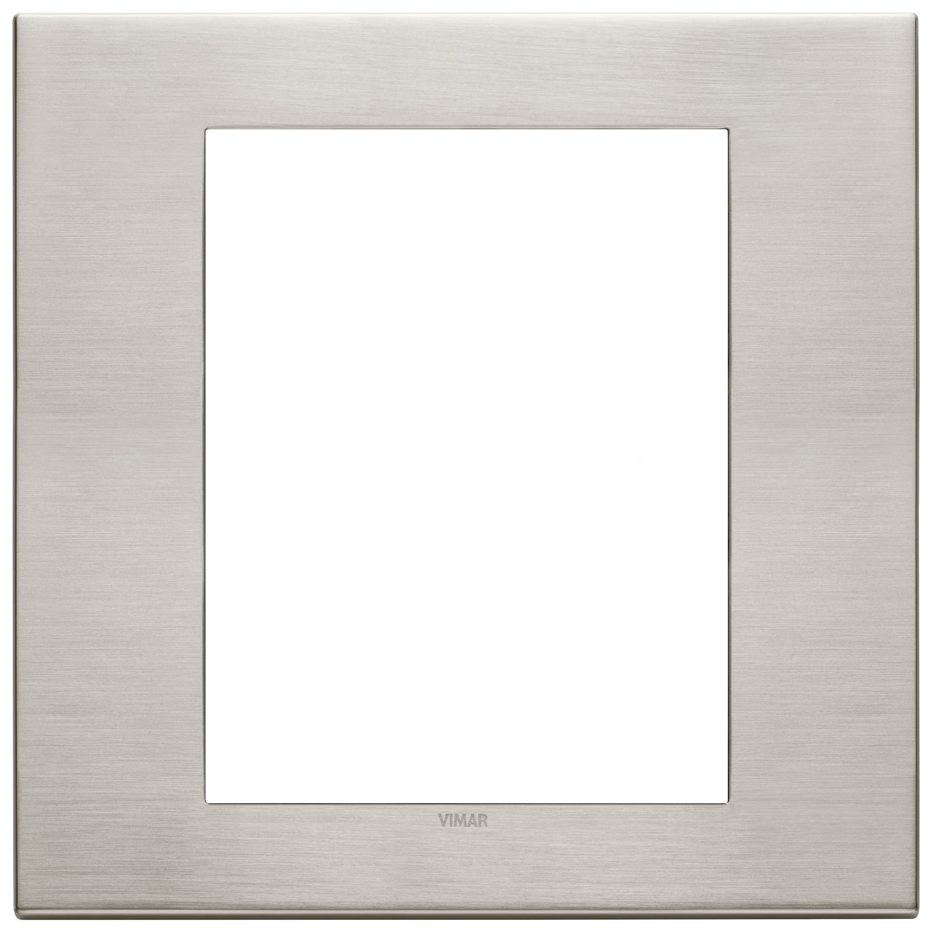 VIMAR SPA - VIW22668.11 PLACCA 8M NICHEL SPAZZOLATO