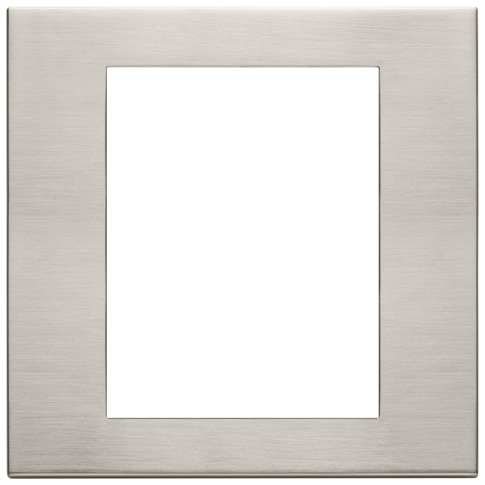 VIMAR SPA - VIW22668.11 PLACCA 8M NICHEL SPAZZOLATO