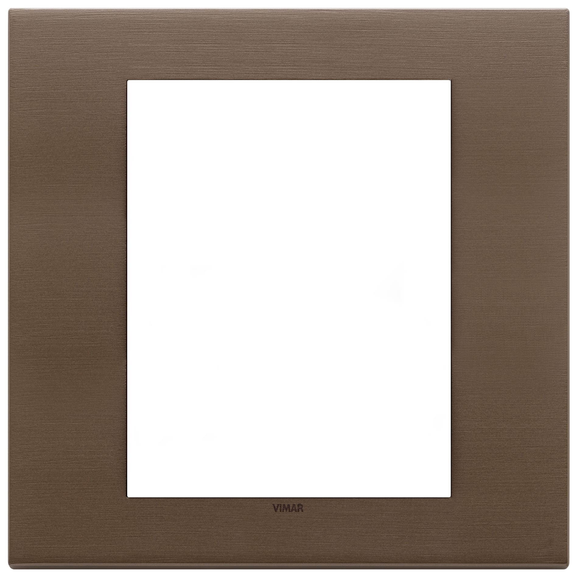 VIMAR SPA - VIW22668.12 Placca 8M bronzo scuro spazzolato