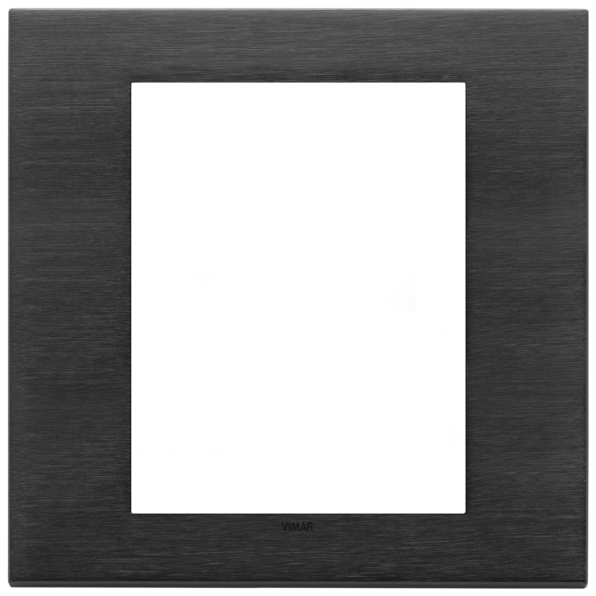 VIMAR SPA - VIW22668.13 PLACCA 8M NERO SPAZZOLATO
