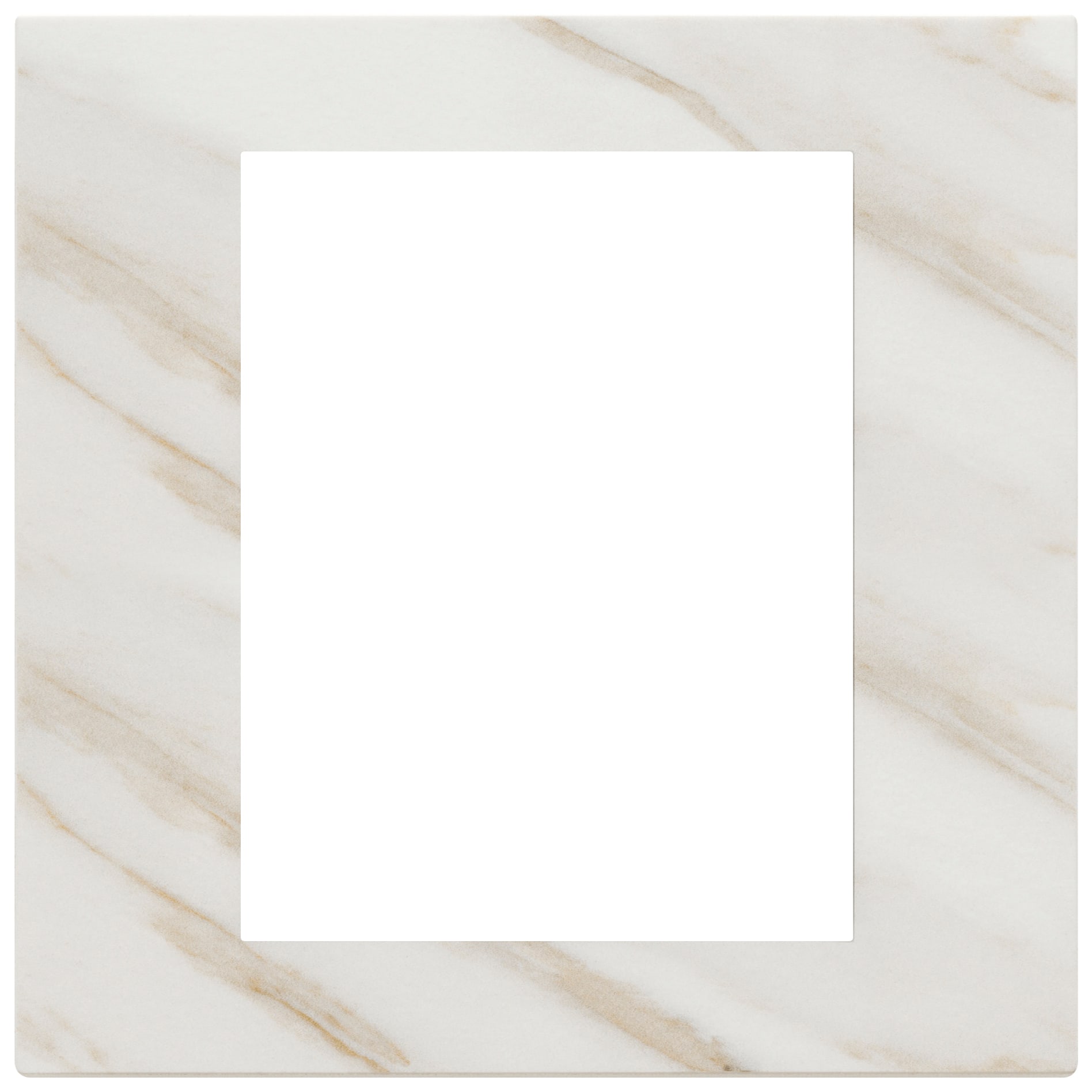 VIMAR SPA - VIW22668.51 Placca 8M bianco Calacatta