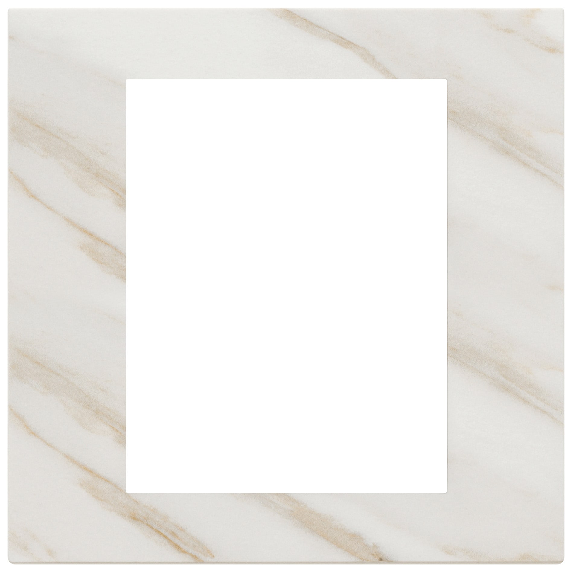 VIMAR SPA - VIW22668.51 PLACCA 8M BIANCO CALACATTA