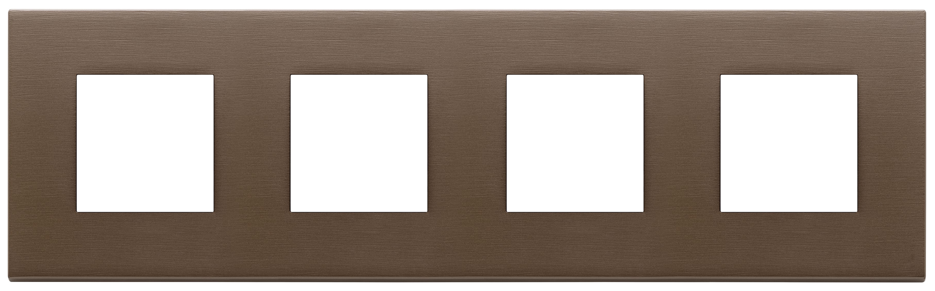 VIMAR SPA - VIW22669.12 PLACCA 8M (2+2+2+2)INT71 BRONZO SC. SPAZ