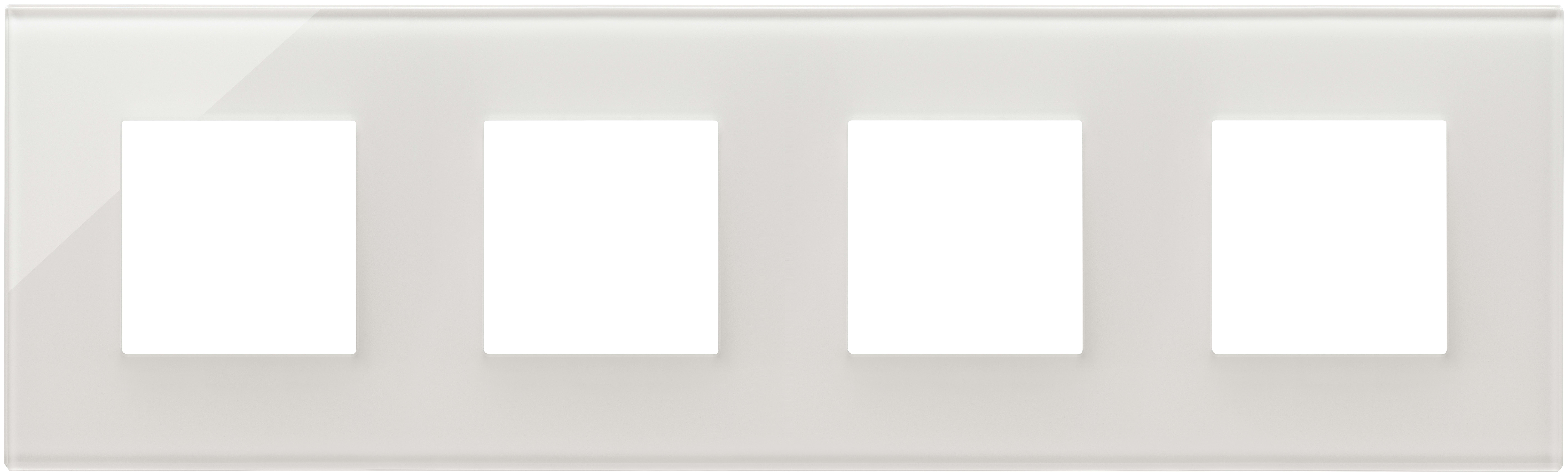 VIMAR SPA - VIW22669.71 PLACCA 8M (2+2+2+2)INT71 BIANCO LATTE