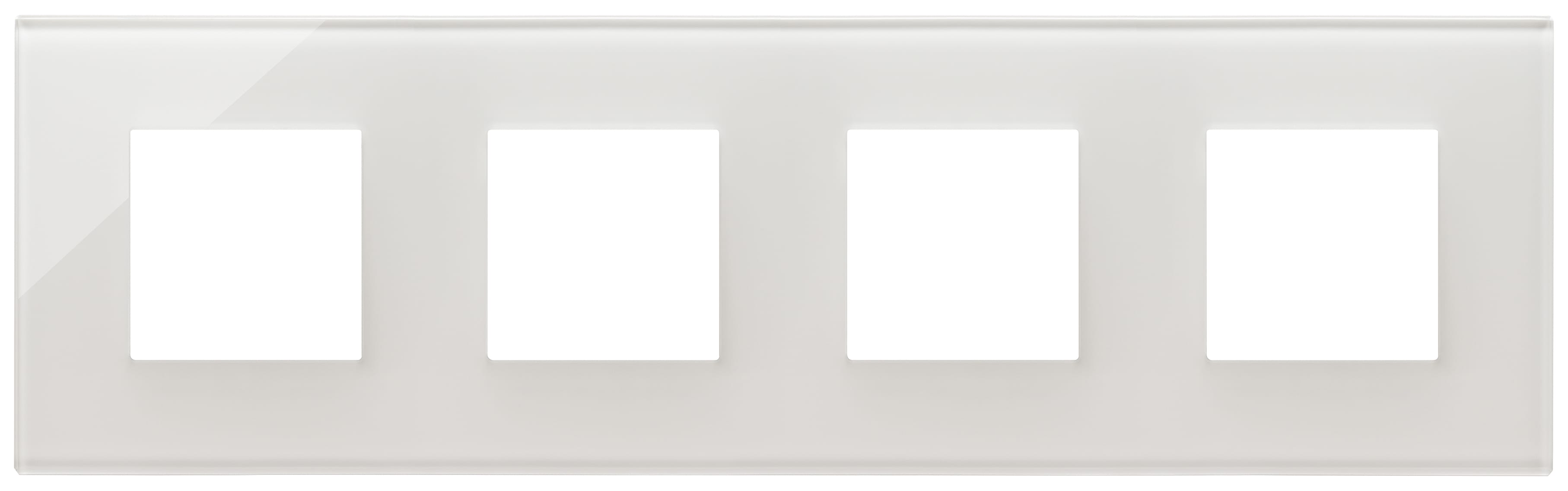 VIMAR SPA - VIW22669.71 Placca 8M (2+2+2+2)int71 bianco latte