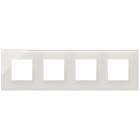 VIMAR SPA - VIW22669.71 Placca 8M (2+2+2+2)int71 bianco latte