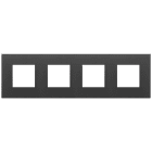 VIMAR SPA - VIW22669.73 Placca 8M (2+2+2+2)int71 nero satinato