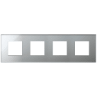 VIMAR SPA - VIW22669.75 Placca 8M (2+2+2+2)in71 argento ghiaccio