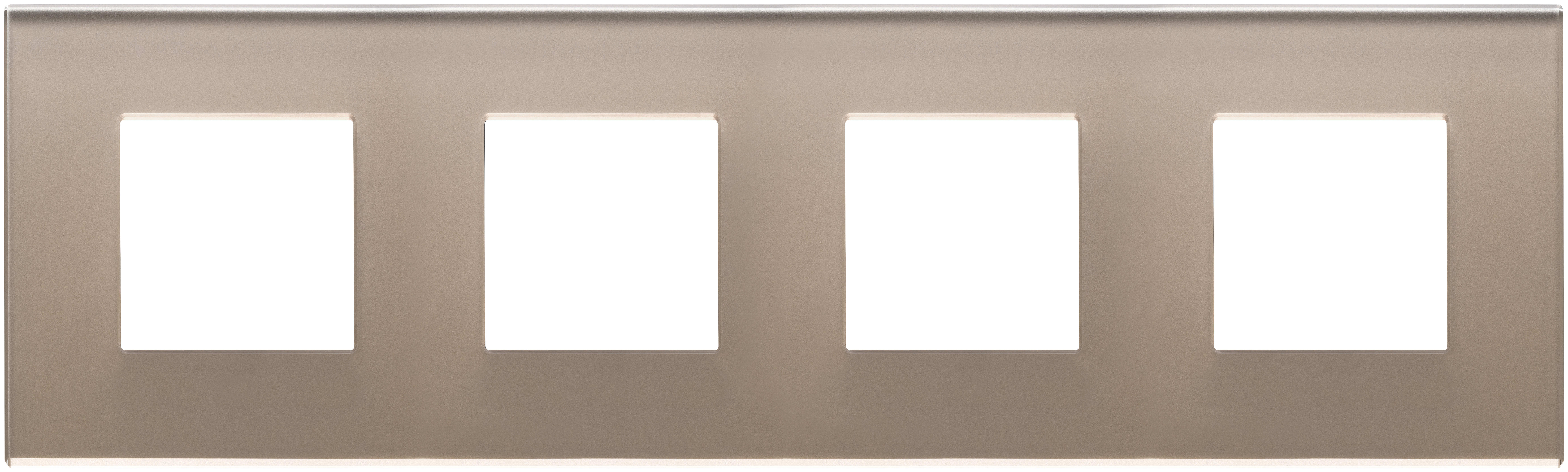 VIMAR SPA - VIW22669.77 PLACCA 8M (2+2+2+2)INT71 OPALE BRUNO