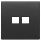 VIMAR SPA - VIW22682.2.03 Placca 2Mx2 Flat grigio antracite