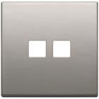 VIMAR SPA - VIW22682.2.11 PLACCA 2MX2 FLAT NICHEL SPAZZOLATO