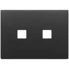 VIMAR SPA - VIW22683.2.03 Placca 3Mx2 Flat grigio antracite