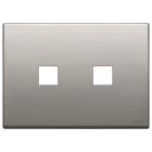 VIMAR SPA - VIW22683.2.11 Placca 3Mx2 Flat nichel spazzolato