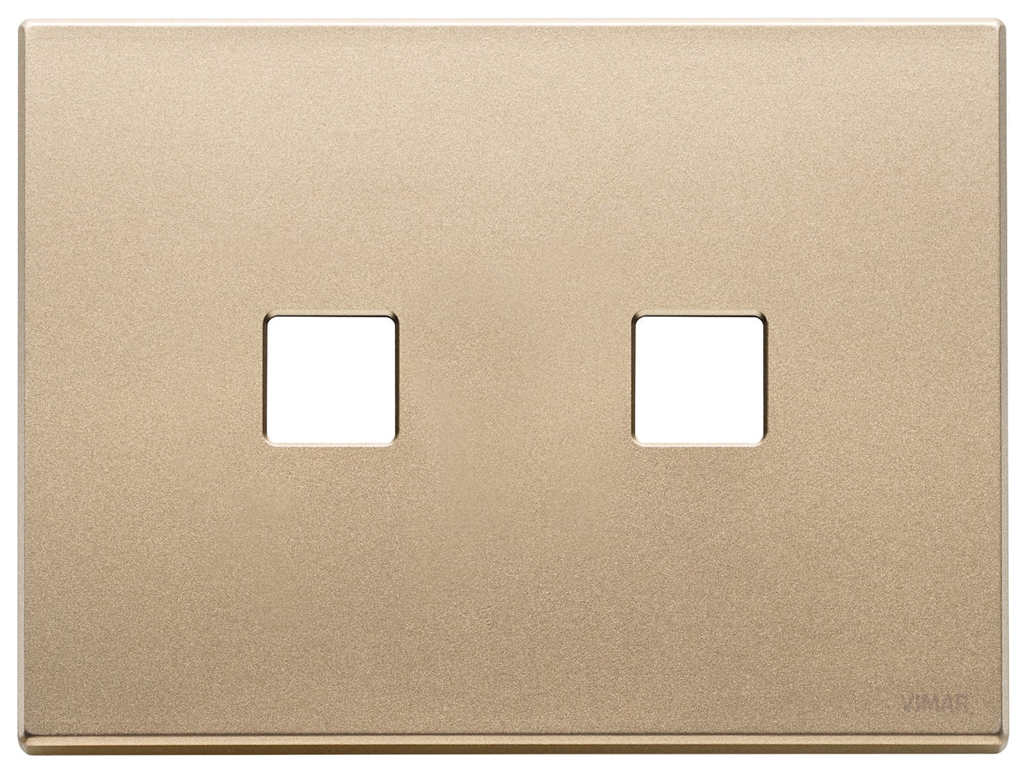 VIMAR SPA - VIW22683.2.88 Placca 3Mx2 Flat oro satinato