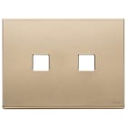 VIMAR SPA - VIW22683.2.88 Placca 3Mx2 Flat oro satinato