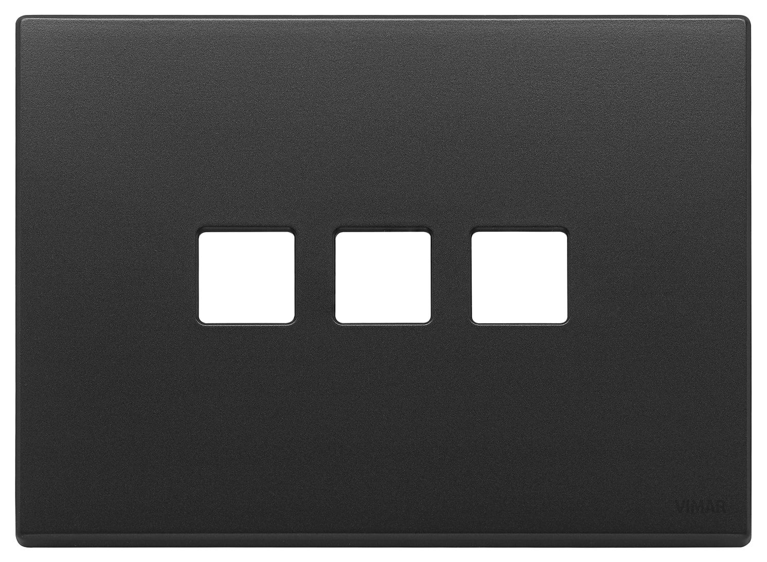 VIMAR SPA - VIW22683.3.03 Placca 3Mx3 Flat grigio antracite