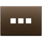 VIMAR SPA - VIW22683.3.12 PLACCA 3MX3 FLAT BRONZO SCURO SPAZZ.