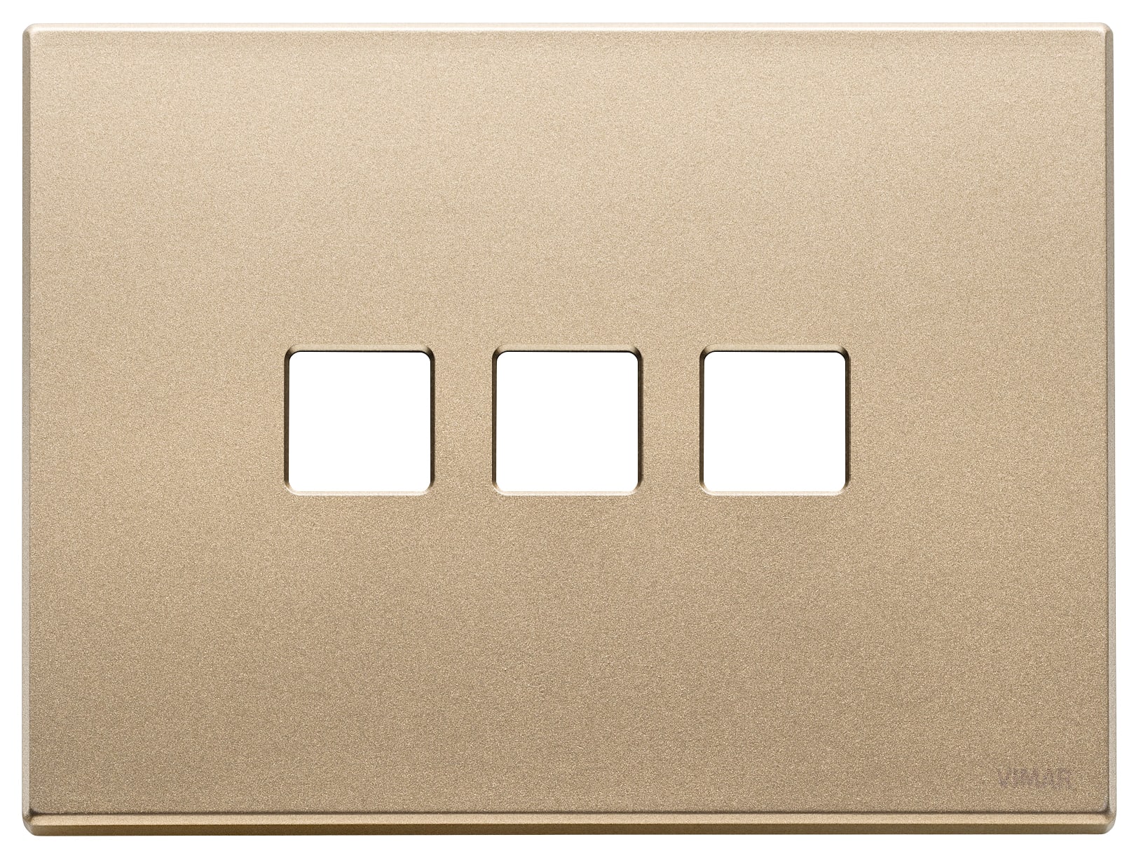 VIMAR SPA - VIW22683.3.88 Placca 3Mx3 Flat oro satinato