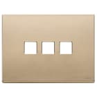VIMAR SPA - VIW22683.3.88 Placca 3Mx3 Flat oro satinato