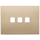 VIMAR SPA - VIW22683.3.88 PLACCA 3MX3 FLAT ORO SATINATO