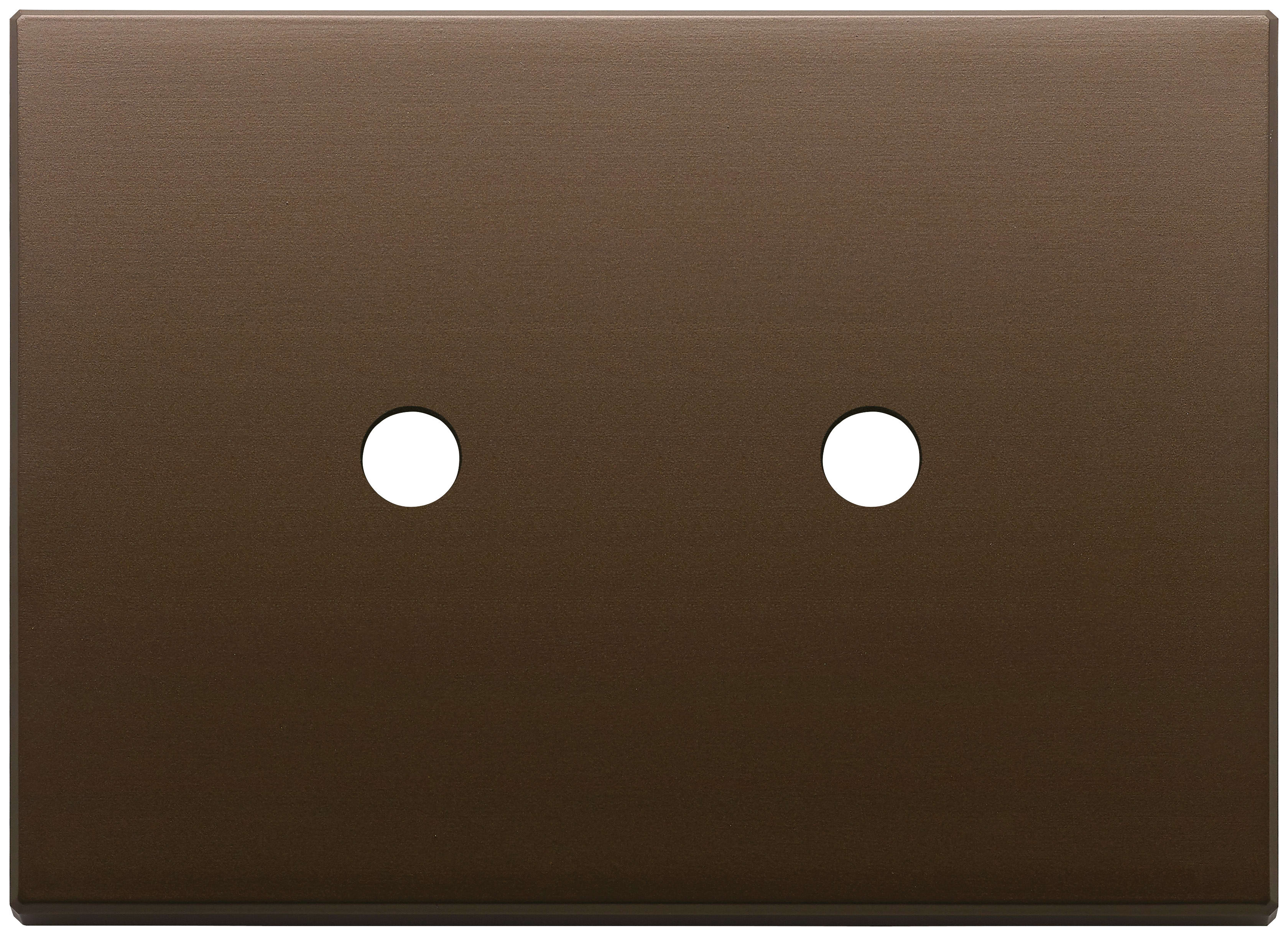 VIMAR SPA - VIW22683.RN.2.12 Placca 3Mx2 Tondo bronzo scuro spazz.
