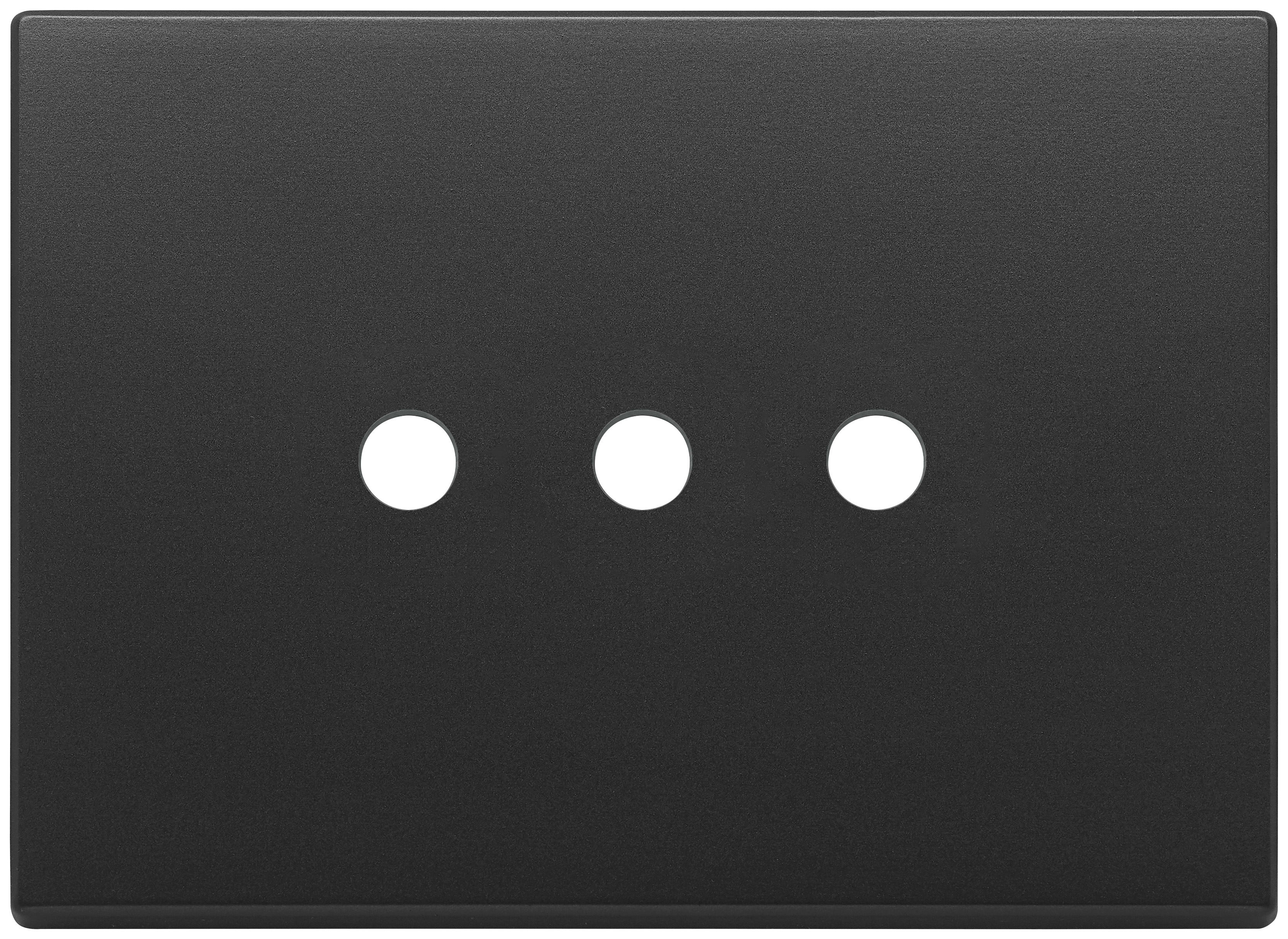 VIMAR SPA - VIW22683.RN.3.03 Placca 3Mx3 Tondo grigio antracite