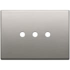 VIMAR SPA - VIW22683.RN.3.11 PLACCA 3MX3 TONDO NICHEL SPAZZOLATO
