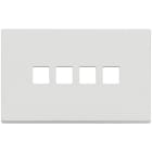 VIMAR SPA - VIW22684.4.01 PLACCA 4MX4 FLAT BIANCO MATT