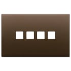 VIMAR SPA - VIW22684.4.12 Placca 4Mx4 Flat bronzo scuro spazz.