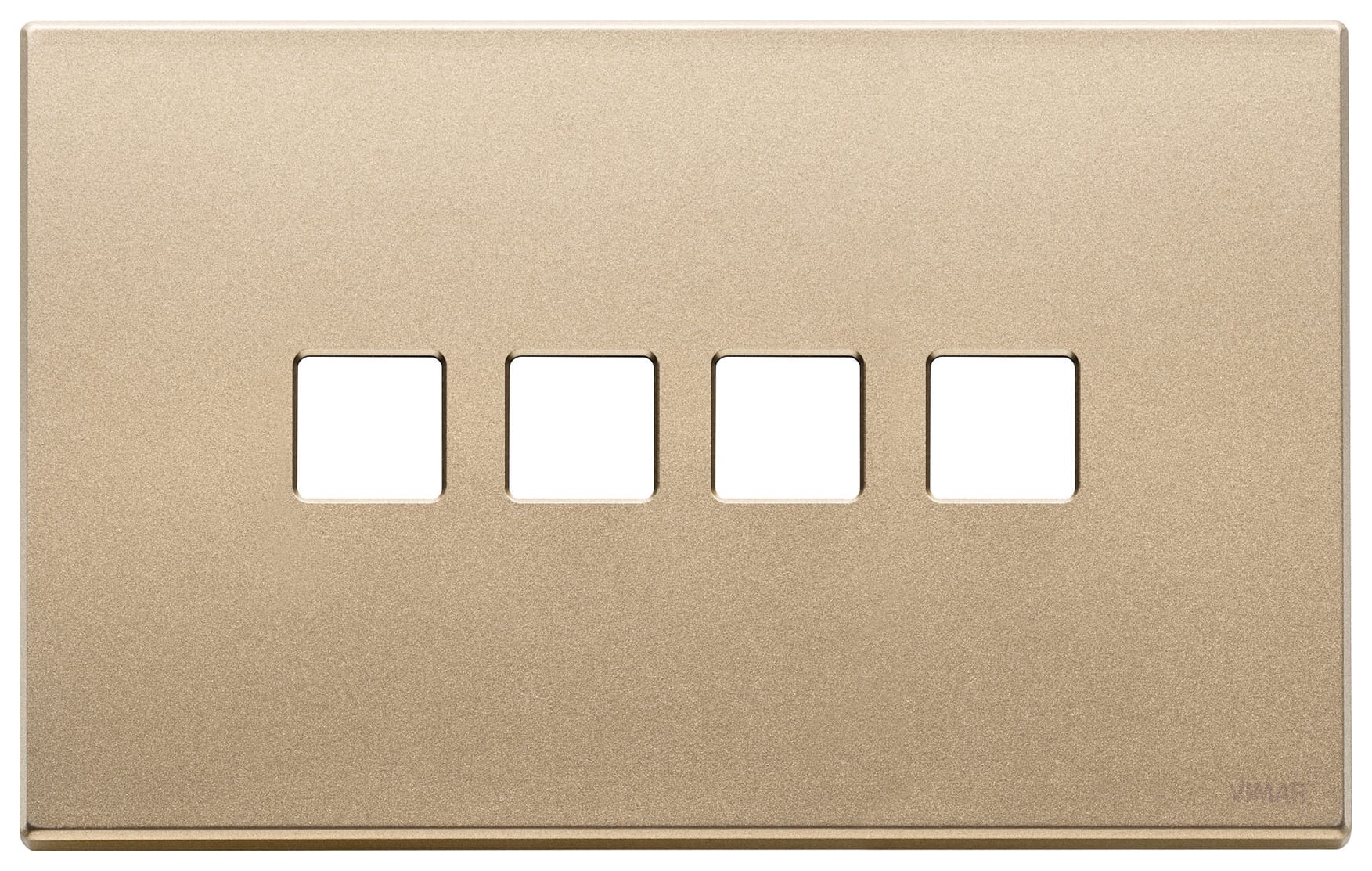 VIMAR SPA - VIW22684.4.88 PLACCA 4MX4 FLAT ORO SATINATO