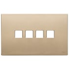 VIMAR SPA - VIW22684.4.88 Placca 4Mx4 Flat oro satinato