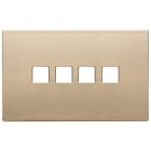 VIMAR SPA - VIW22684.4.88 PLACCA 4MX4 FLAT ORO SATINATO