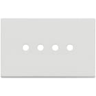 VIMAR SPA - VIW22684.RN.4.01 PLACCA 4MX4 TONDO BIANCO MATT