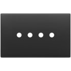 VIMAR SPA - VIW22684.RN.4.03 Placca 4Mx4 Tondo grigio antracite