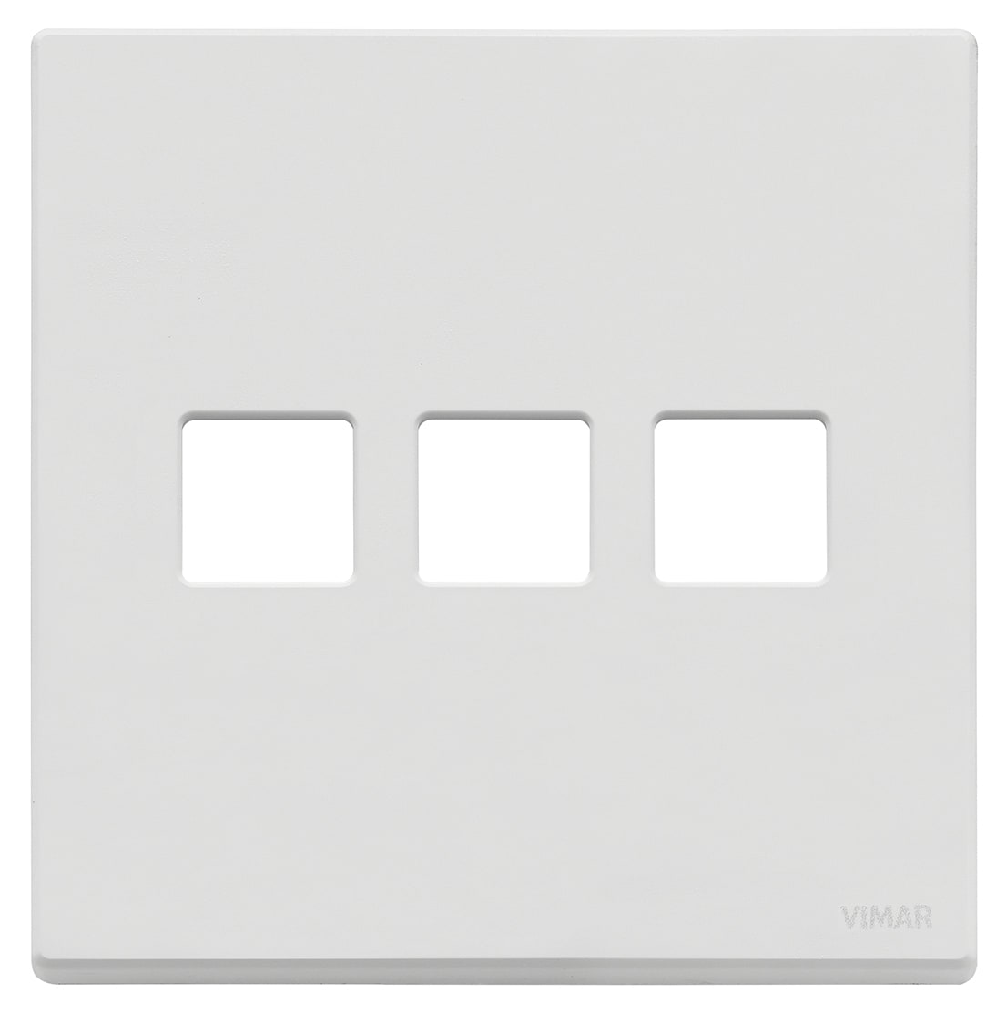 VIMAR SPA - VIW22685.3.01 Placca 3Mx3 BS Flat bianco matt