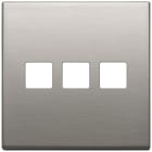 VIMAR SPA - VIW22685.3.11 PLACCA 3MX3 BS FLAT NICHEL SPAZZOLATO