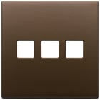 VIMAR SPA - VIW22685.3.12 PLACCA 3MX3 BS FLAT BRONZO SCURO SPAZZ.