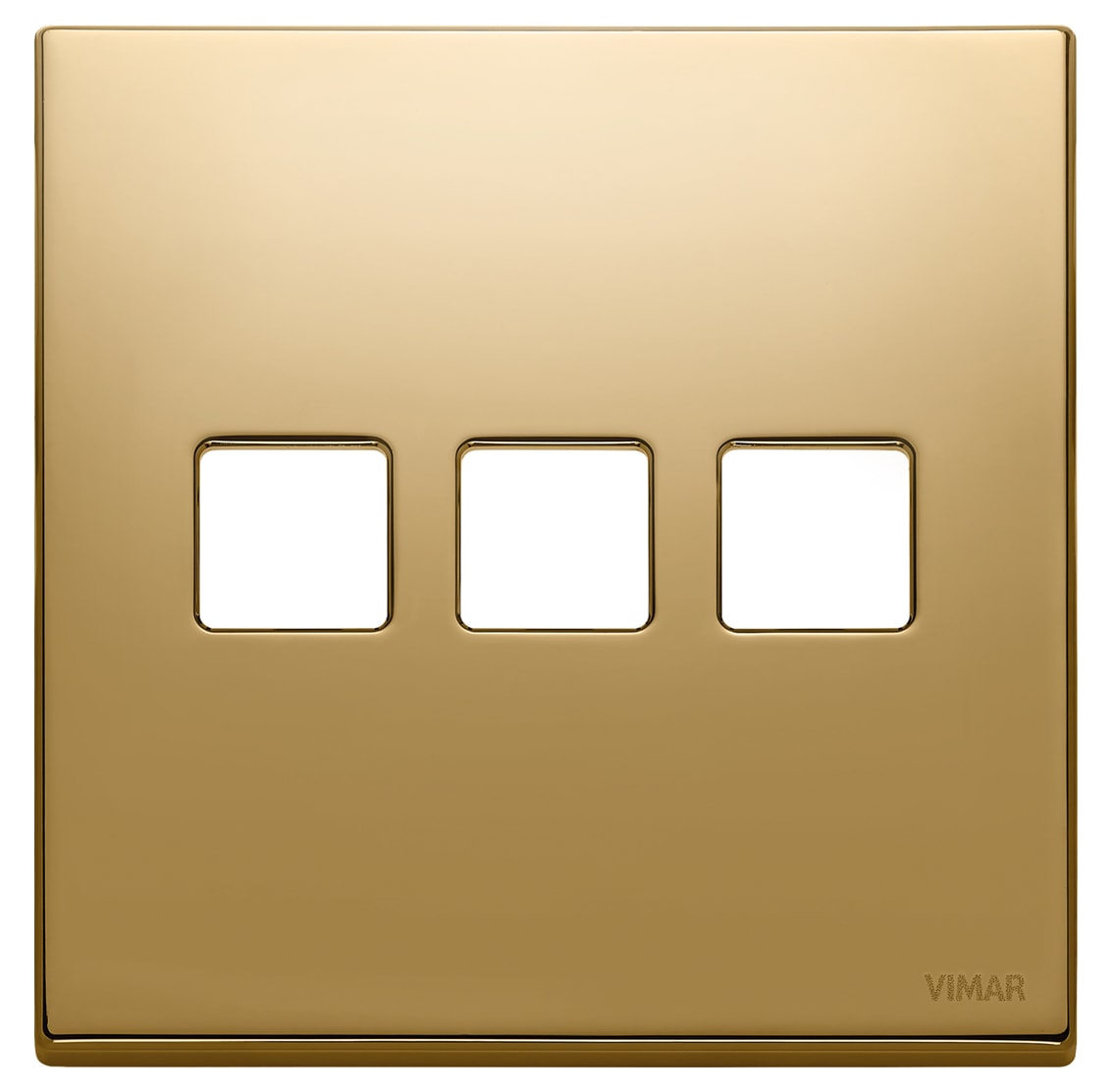 VIMAR SPA - VIW22685.3.82 Placca 3Mx3 BS Flat oro