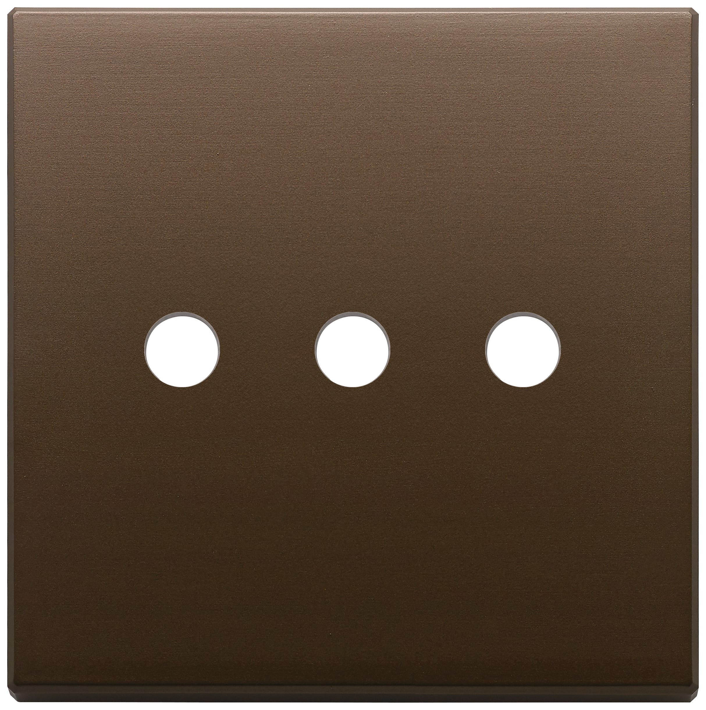 VIMAR SPA - VIW22685.RN.3.12 PLACCA 3MX3 BS TONDO BRONZO SCURO SPAZZ.