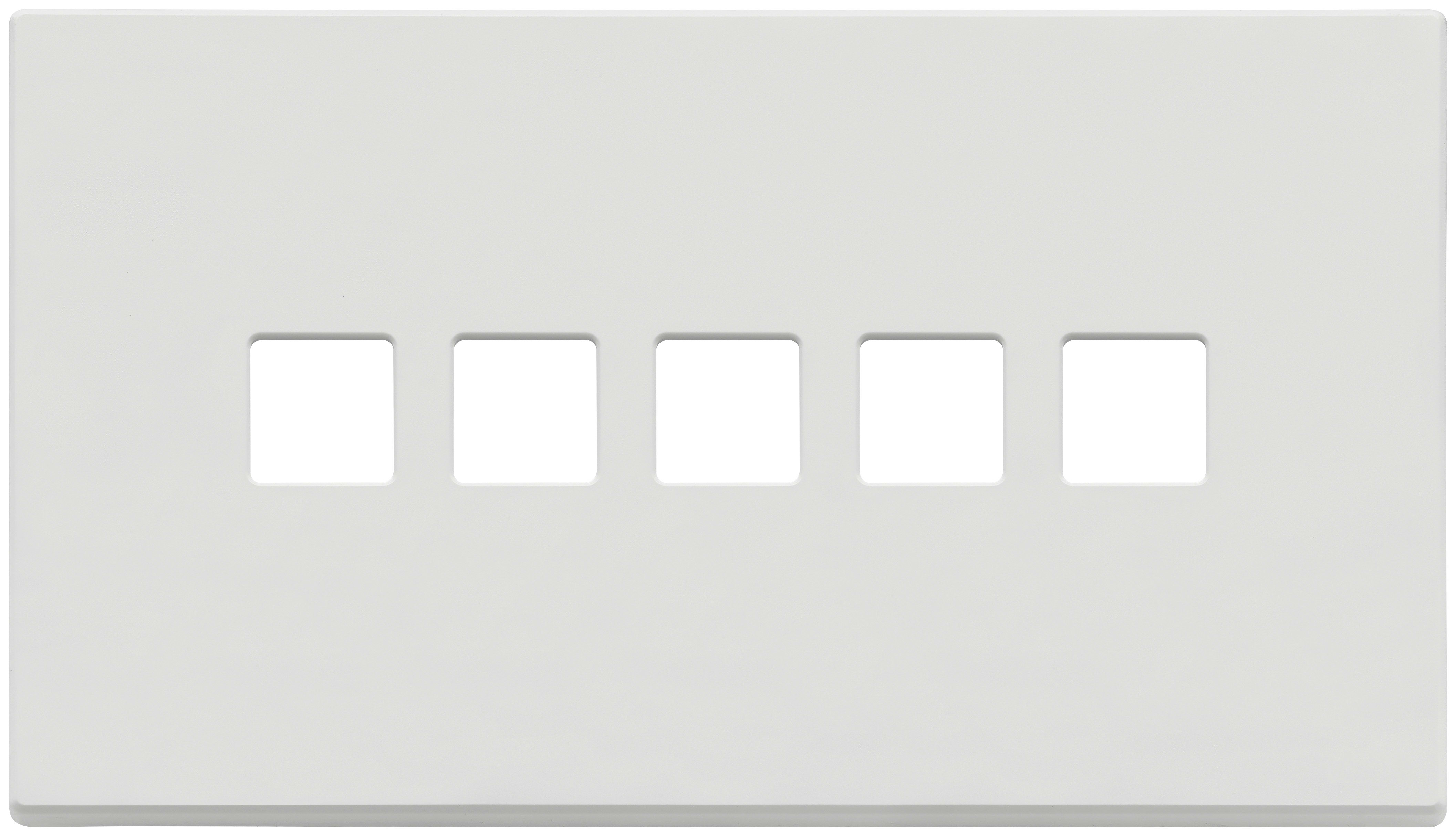 VIMAR SPA - VIW22689.5.01 PLACCA 5MX5 BS FLAT BIANCO MATT