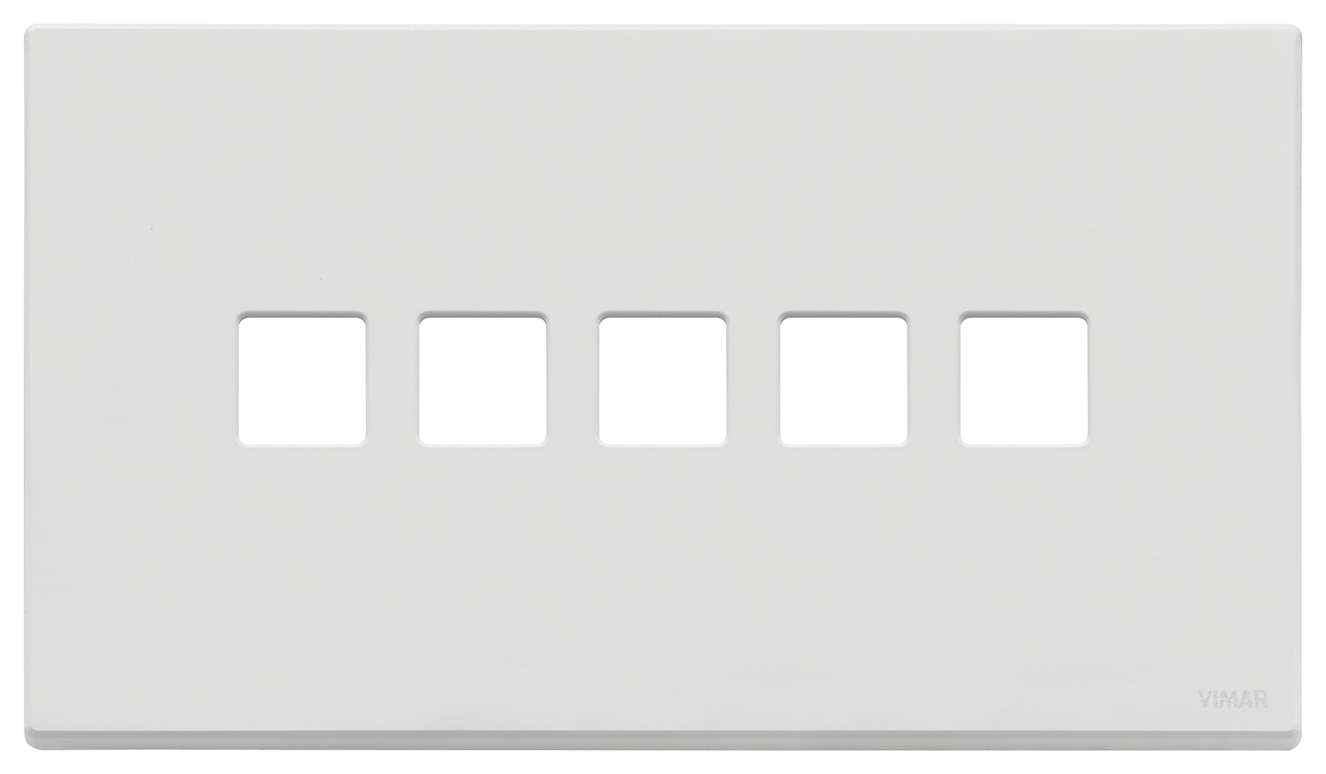 VIMAR SPA - VIW22689.5.01 Placca 5Mx5 BS Flat bianco matt