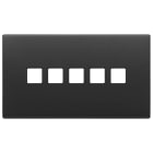 VIMAR SPA - VIW22689.5.03 Placca 5Mx5 BS Flat grigio antracite