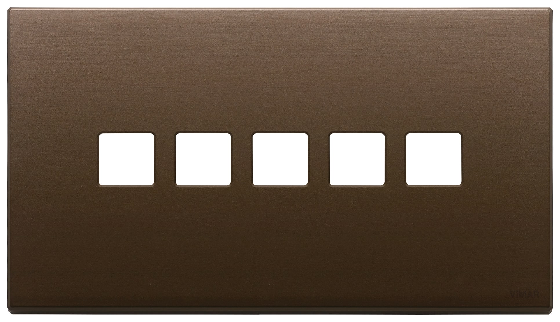 VIMAR SPA - VIW22689.5.12 Placca 5Mx5 BS Flat bronzo scuro sp.