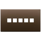 VIMAR SPA - VIW22689.5.12 Placca 5Mx5 BS Flat bronzo scuro sp.