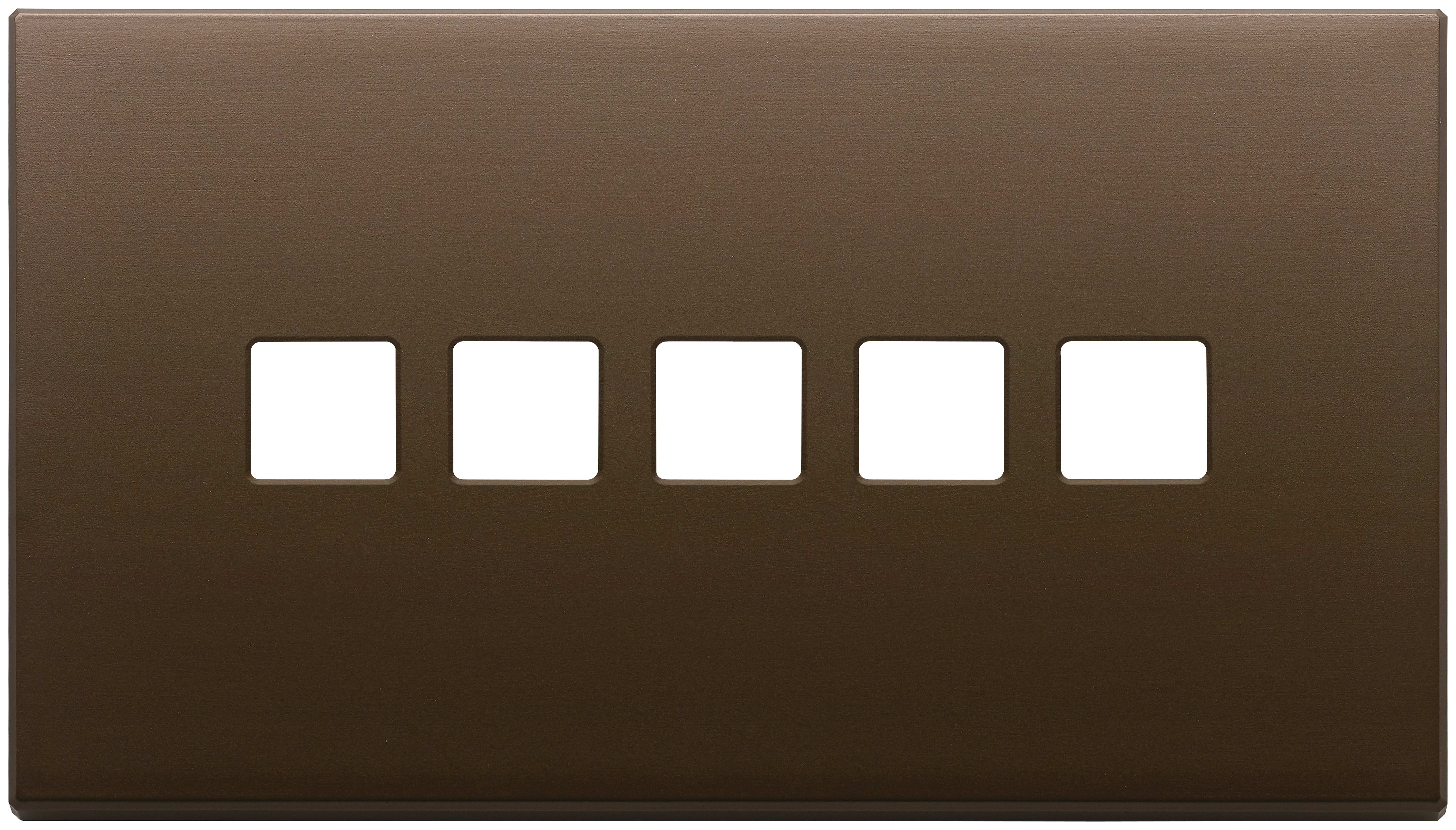 VIMAR SPA - VIW22689.5.12 PLACCA 5MX5 BS FLAT BRONZO SCURO SP.