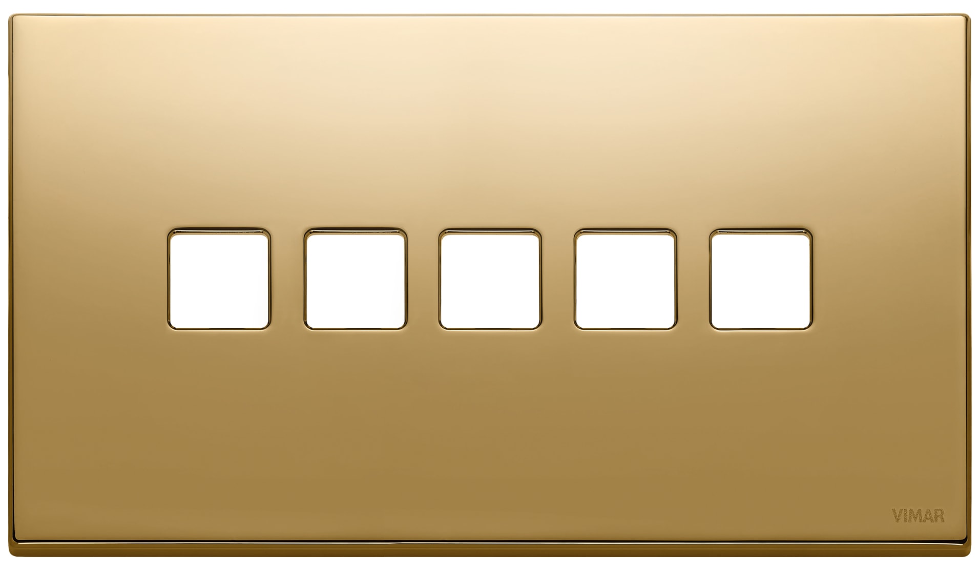 VIMAR SPA - VIW22689.5.82 Placca 5Mx5 BS Flat oro