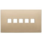 VIMAR SPA - VIW22689.5.88 Placca 5Mx5 BS Flat oro satinato