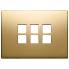 VIMAR SPA - VIW22693.82 Placca 3Mx6 Flat oro